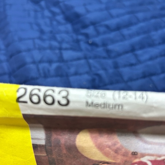 McCalls costumes-uncut -2663-size med medieval costumes- snood and shawl - Picture 4 of 7